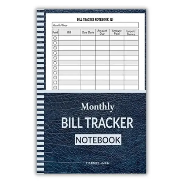 Bill Tracker Notebook: Monthly Bill Organizer & Planner for Financial Budgeting, Finance & Payments Checklist Organizer ( 6x9 100+ Pages)