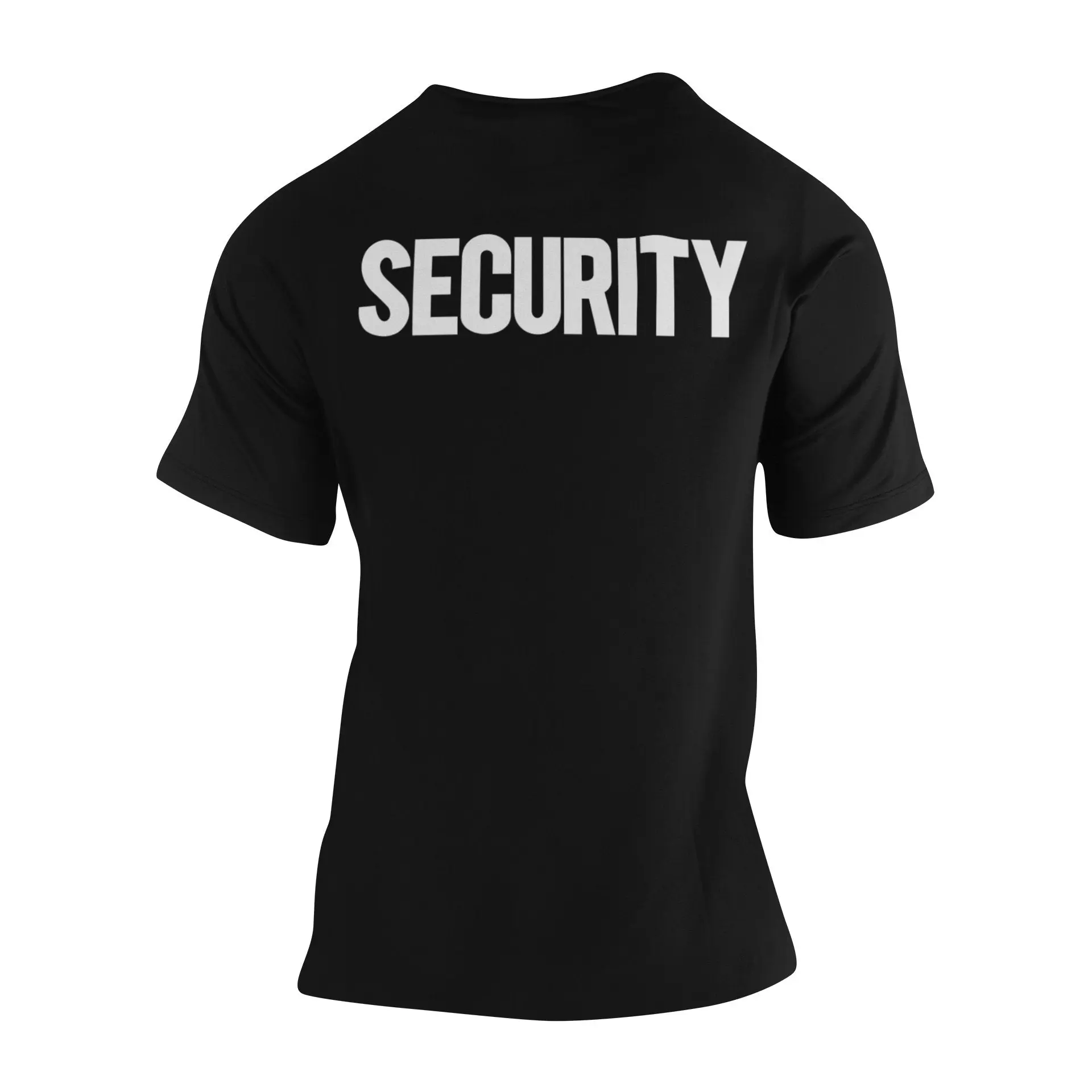 Security T-Shirt Front Back Print Men's Tee Staff Event Uniform Bouncer Screen Printed Security T-Shirt Front Back Print Men's Tee Staff Event Uniform Bouncer Screen Printed