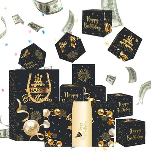 Birthday Creative Surprise Pop-Up Envelope Box, Valentine's Day Gift Box, Fun Explosion Box for Girlfriend, Ceremony Gifts, Themed Gift Box