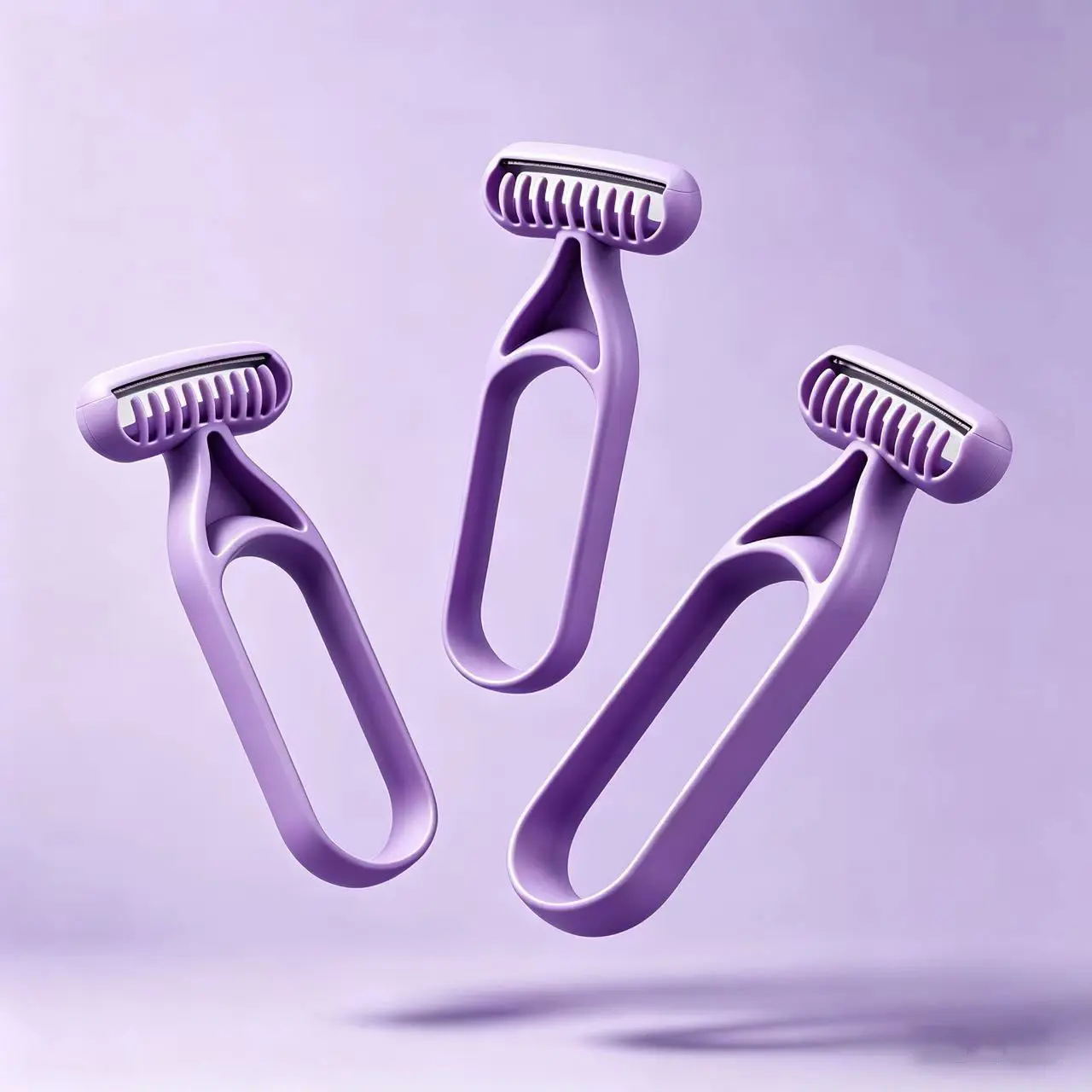 3 Pack Bikini Hair Remover for Women, Gentle Skin Body Shaver Trimmer, Reusable Razor for Face Underarms Legs