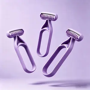 3 Pack Bikini Hair Remover for Women, Gentle Skin Body Shaver Trimmer, Reusable Razor for Face Underarms Legs