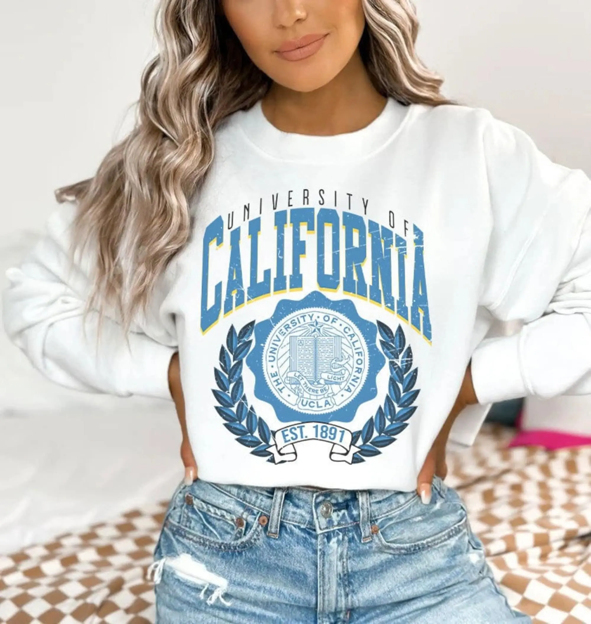 Vintage Style University Of California–los Angeles Sweatshirt Ucla University Shirt Ucla College Shirt Ucla University Sweatshirt  Versatile T-shirts, Cozy Crewnecks, and Trendy Hoodies