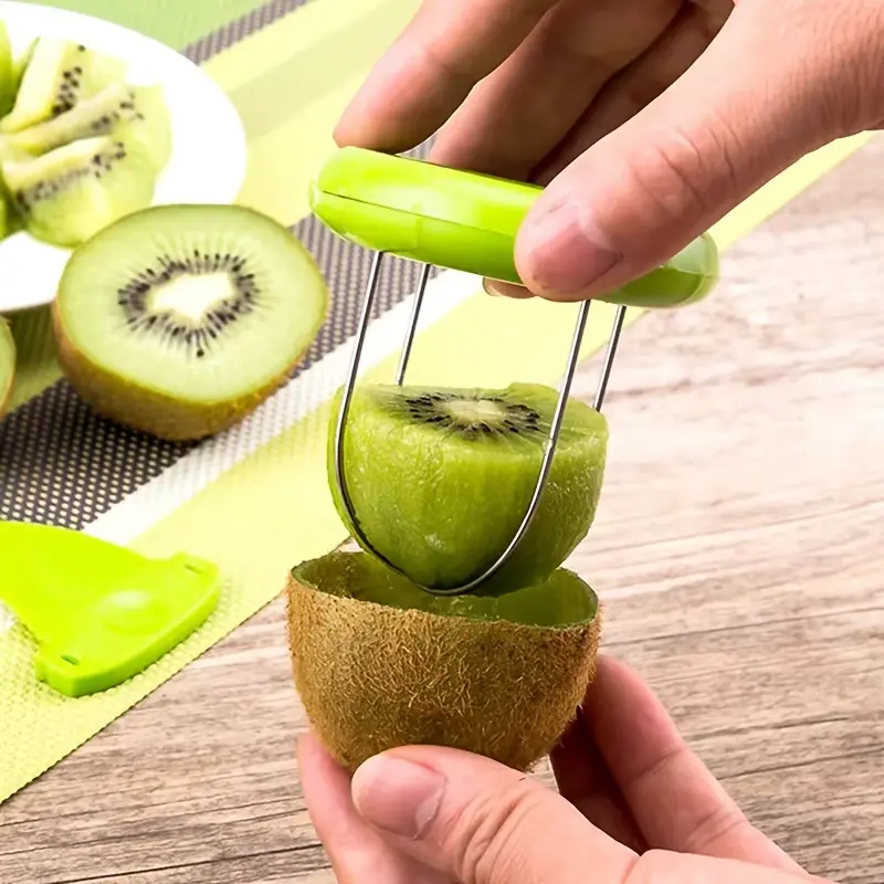 1pc/Kiwi fruit opener thickeneded independent packaging kiwi spoon kiwi peeling tool fruit splitting artifact No brand