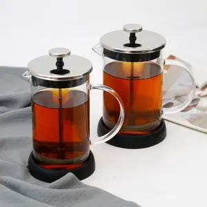 French Press Coffee Maker, 350ML-1000ML, Tea Infuser, Milk Frother, Heat Resistant Glass, Stainless Steel Filter, Ideal for Home Use