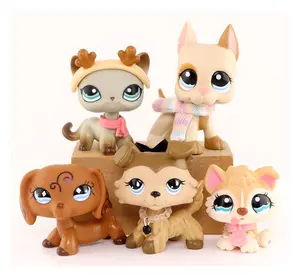 Miniature Cat and Dog Figures Pet compitable with LPS Collection