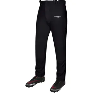 Homerun Youth Full Length Baseball Pants Without Piping (Black)