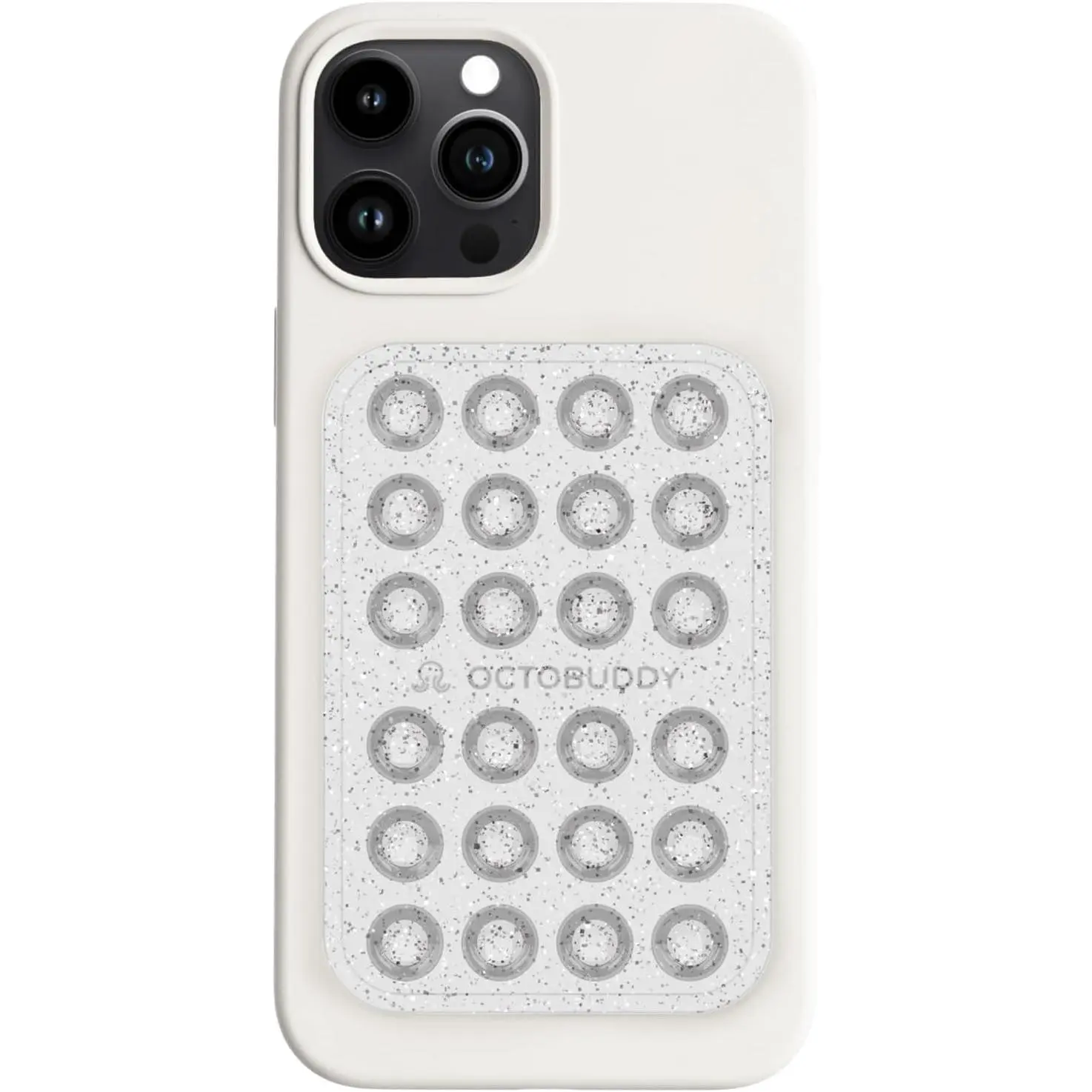 OCTOBUDDY Diamonds - Silicone Suction Phone Case Adhesive Mount - Hands-Free Grip with 24 Suction Cups for Videos & Selfies - 2.6" x 3.9", Legacy