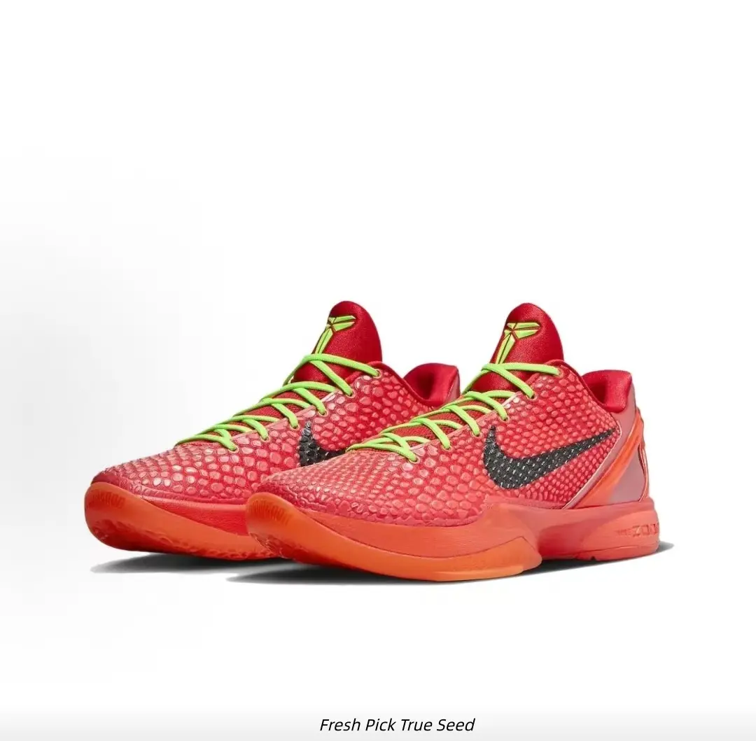 Full Red Mesh Low Top Basketball Sneakers Black Logo Fluorescent Green Laces Lightweight Translucent Cushion Training Athletic Shoes Unisex