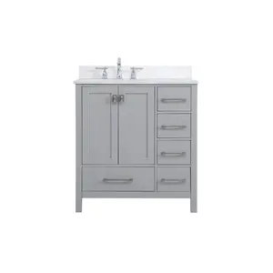 Irene Bathroom Vanity Set Gray