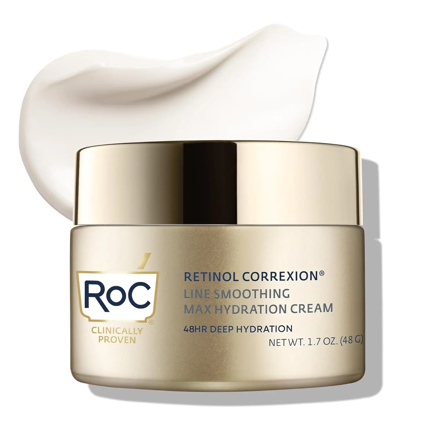 Retinol Correxion Max Daily Hydration Anti-Aging Face Moisturizer with Hyaluronic Acid, Oil Free Skin Care Cream for Fine Lines, Dark Spots, Post-Acne Scars, 1.7 Ounces (Packaging May Vary) Hydrate Hydrating Facial Gentle Niacinamide Comfort
