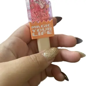 Sparkling Ice Cream Lip Gloss Set - Color Changing, Moisturizing & Long-Lasting for All Skin Types