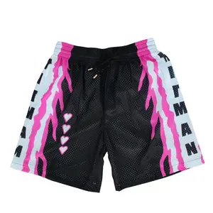 Bret Hart Survivor Series 1997 Retro Shorts Men's Basketball Shorts Workout Sport Knee Pants with Pockets Athletic Sweat Walking Summer cloudShorts
