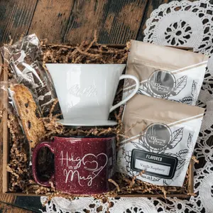 Hug in a Mug Pour Over Coffee Gift Basket