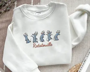 Embroidered Remy Mouse Ratatouille  Chef Sweatshirt
