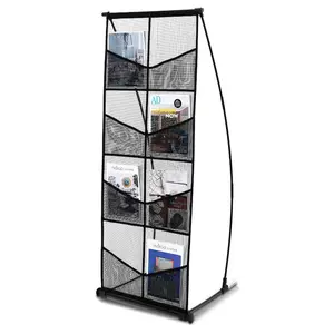 VEVOR Acrylic Brochure Holder 8.5x 11 inch, 4 - Tier Clear Acrylic Literature Display Stand, Plastic Literature Organizer Flyer Stand Removable Divider for Office Exhibition, Countertop or Wall MountVEVOR Super Brand Day