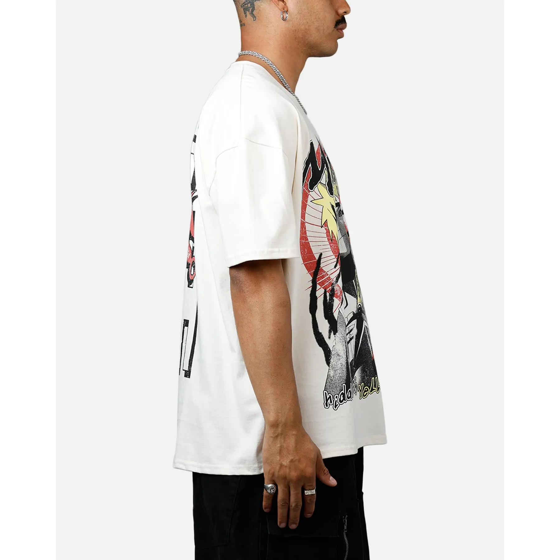 73Studio X Naruto Minato Namikaze Heavyweight T-Shirt Off White