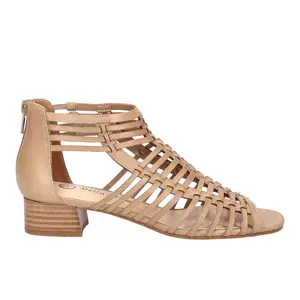Bella Vita Womens Holden Block Heeled Strappy Gladiator Casual Sandals Casual Low Heel 1-2" - Beige