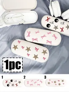 Fashionable Printed Glasses Case, Multifunctional Storage Box, Portable Sunglasses Holder, Stylish Design, Durable & Practical
