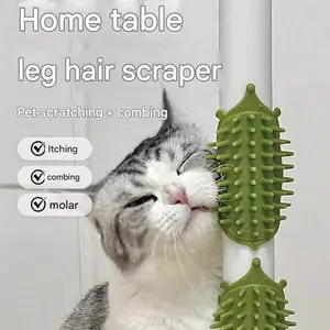 Cat Scratcher Pet Table Leg Strap Comb Silicone Sticker Corner Massage Kitten Scratching Board Cat Toy Hair Scratching Artifact