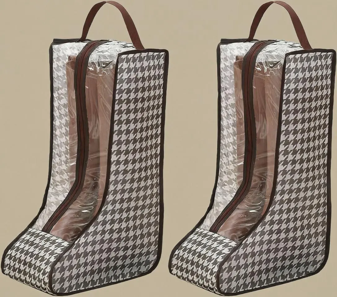 2 storage bags for boots, portable dust-proof boot bag, suitable for cowboy boots | Boot protection cover storage bag, can be used for organizing and packing, high-top boot storage portable bag, suitable for travel and daily use