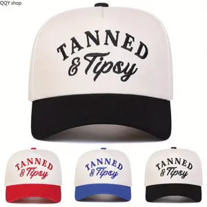 【Summervibes】Unisex Letter Embroidered Patchwork Baseball Cap, Adjustable Snapback Sun Hat, Breathable Lightweight Casual Outdoor Headwear, Trendy Stylish Caps for Spring Autumn Travel, Beach Vacation, Sports Hiking and Daily Street Fashion Wear