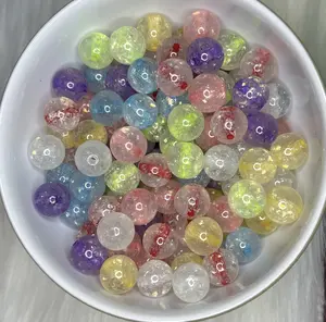 20pcs 12mm Chunky Resin Glitter Mix Beads