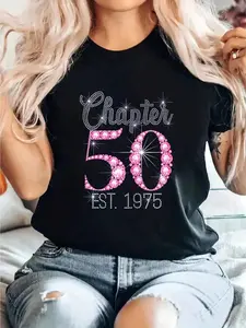 Chapter 50 Est 1975 Happy 50Th Birthday Girl T-Shirt