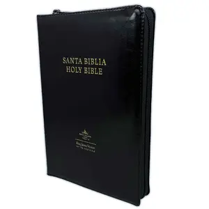 BIBLIA BILINGUE/BILINGUAL BIBLE TAMAÑO PERSONAL REINA1960/KJV CIERRE INDICE NEGRO
