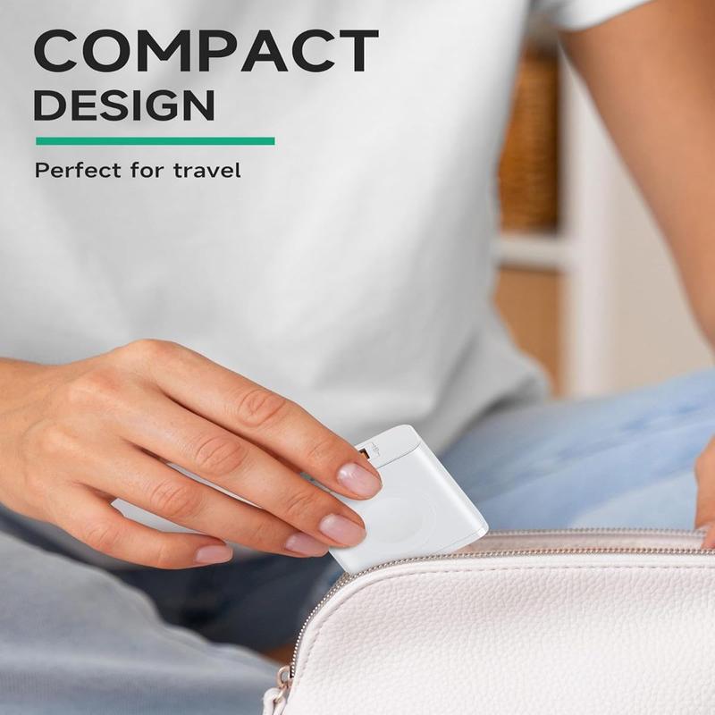 Watch Charger, Magnetic Wireless Charging Block with PD 23W USB-C Fast Charger, 3-in-1 Dual Port for Watch Series Ultra/SE/9/8/7/6, Phone 16/15/Pro Max,iPad Pro/Air, White