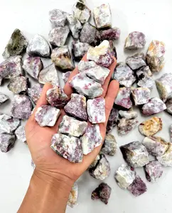 Rubellite Tourmaline Crystals Raw Pink Tourmaline Bulk for Healing & Décor