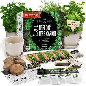 Indoor Herb Garden Starter Kit - (5 Variety) Homegrown Garden