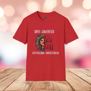 MMIW Empowerment Tee - Red Handprint Design, Indigenous Women's Rights native american Casual Comfort graphic tees women