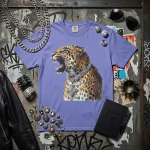Roaring Leopard Jewels T-shirt | Comfort Colors