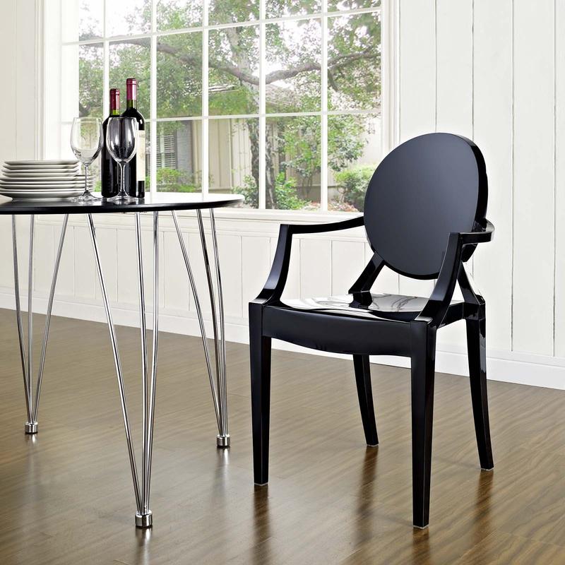 Modway Casper Dining Armchair in Black