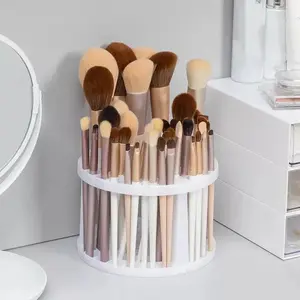 Makeup Brush Storage Rack, Multi-grid Makeup Brush Holder, Desktop Makeup Tool Organizer, Makeup Organizer Box, Makeup Cosmetic Organizer