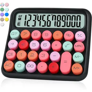 Mechanical  Calculator,Calculator Cute 12 Digit Large LCD Display and Buttons,Calculator with Large LCD Display  for Everyday Life and Basic Office Work.with