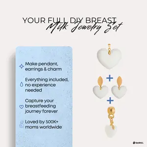 DIY Breast Milk Jewelry Kit – Complete Set (Pendant + Charm + Earrings)