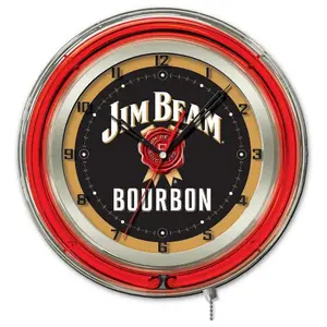 Holland Barstool Jim Beam 19" Neon Clock
