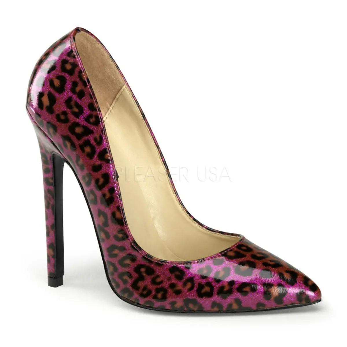 Women's Pearlized Purple High Heels - 5-Inch Pointed-Toe Stiletto Sexy Pumps, Sexy Stylish Footwear for Evening Wear Special Occasions