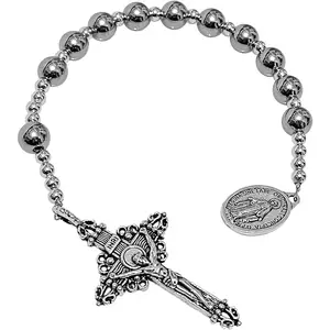 Ten-Year Pocket Rosary with Miracle Medal, an Excellent Catholic Gift for Men and Women
