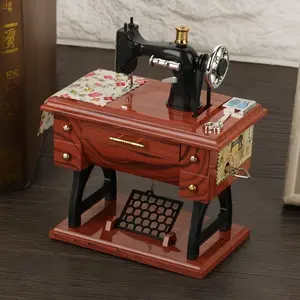 Clock Style Mini Vintage Music Box – Retro Tabletop Mechanical Music Player, Unique Design, Meaningful Birthday Gift, Special Mother's Day Present for Mom & Grandma