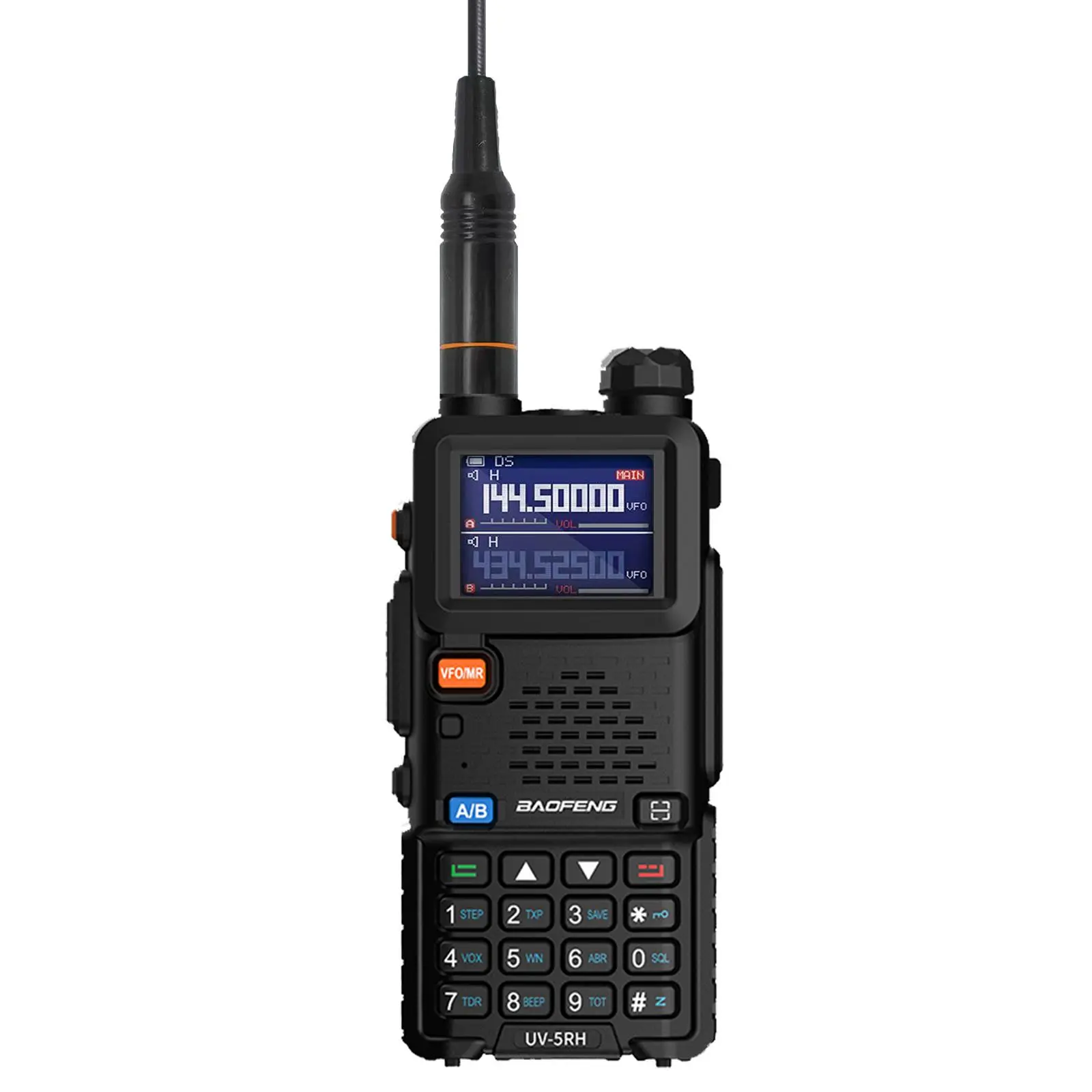 Baofeng Radio 5RH, Handheld Walkie Talkie, Long Range Handheld Two Way Radio, NOAA Weather Receiver, Rechargeable Walkie Talkies, Copy Frequency 999CH Audio