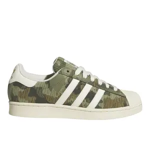 adidas Mens Superstar Adv Skate Skate Sneakers Shoes - Green, White