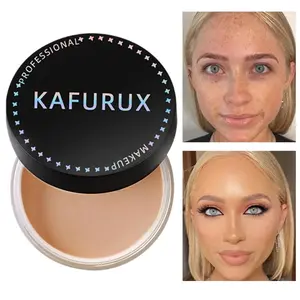 Long-lasting Matte Concealer, 1 Count Moisturizing Concealer, Full Coverage Makeup Cream, Professional Hydrating Makeup Product, Second Skin Matte, for Women & Girls, Christmas Gift