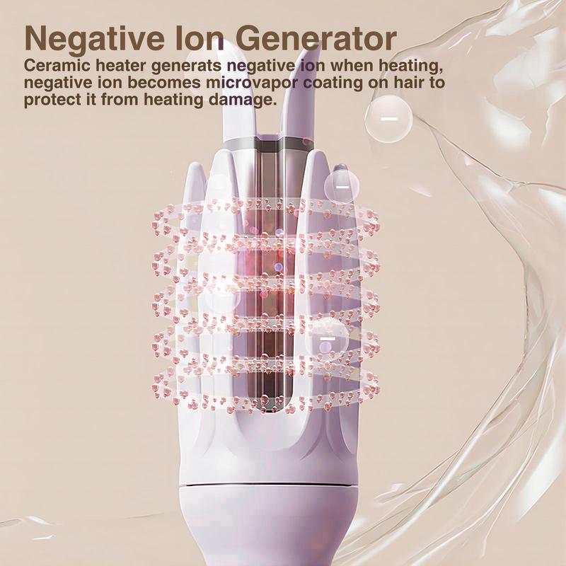 Electric Heated 28mm Hair Curler, ,4 Temps & Timer,Diameter 28mm ,Professional Long-lasting Electric Big Wave Hair Styling Tool for Beach Waves, Blitz Curler,Anti-Tangle Rotating Curling Wand for Hair Styling