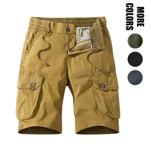 Soft cotton army green vintage ’90s cargo shorts for men, baggy wide-leg fit, thick thigh-friendly design, double-waist button fly; streetwear casual spring outfits, back-to-school summer bottoms, everyday wear.