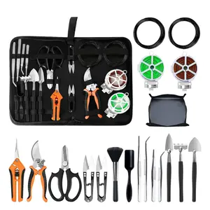 20Pcs Succulent Gardening Trimming Tools Set Include 262 Feet Bonsai Wire,29.5"x29.5" Plant Repotting Mat,Pruning Shears,Scissors, Mini Rake, Round and Pointed Shovel & Bag - Home Improvement.