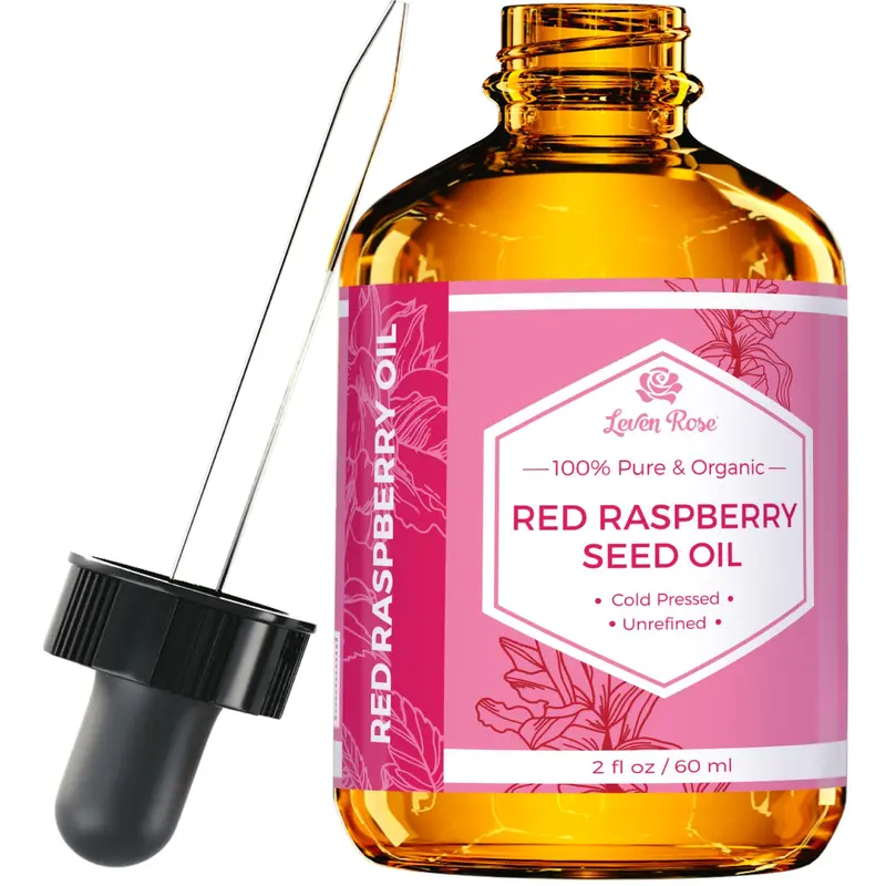 Leven Rose Red Raspberry Serum 2oz for Anti Aging - Plant-Based Moisturizer with Hydrating & Cleansing Serums for Skin, Pore Care & Comfort Moisture
