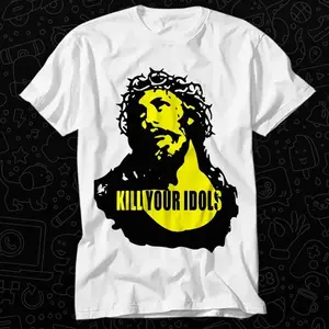Kill Your Idols Hard Rock Heavy Metal Graphic Tee Vintage Music Gift For Mens Womens Unisex Streetwear Trending Design Rock Fan Apparel