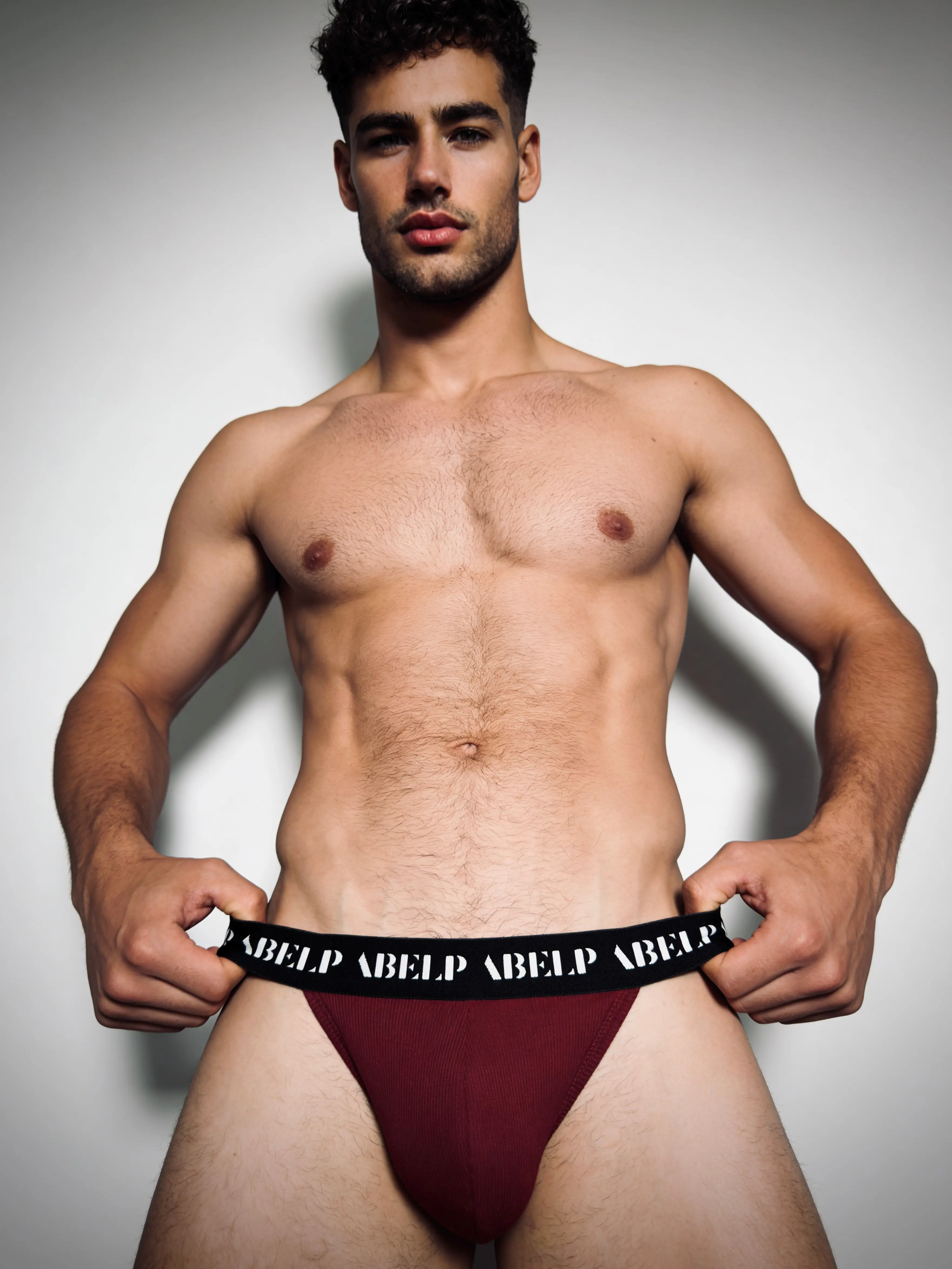 Dark Red Sport Brief, Comfortable Breathable Underwear for Daily Wear